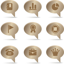 04 old bronze bubbles office Vector Image