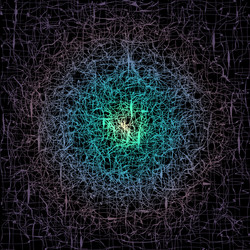 Abstract background with neural networks vector