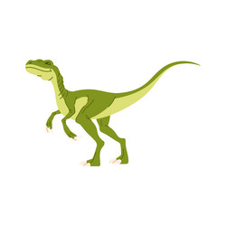 t-rex dino isolated green tyrannosaurus dinosaur vector