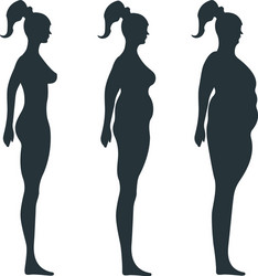 Fat Female Silhouette Naked Body Vector Images (over 120)(02)