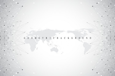 Complex Data Network Abstract vector image