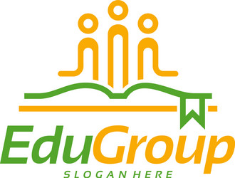 Education group logo designs concept learning Vector Image