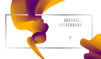 Gradient color 3d fluid shape abstract background vector