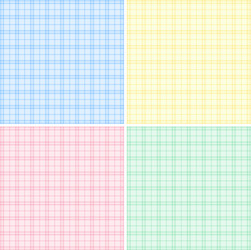 four background with different color grids vector image