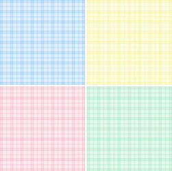 four background with different color grids vector