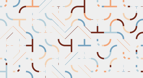 linear abstract pattern design vector image