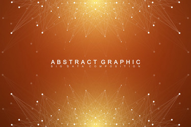 Complex Data Network Abstract vector image