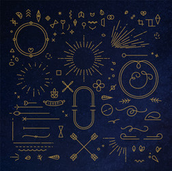Physics flat design icons set Royalty Free Vector Image