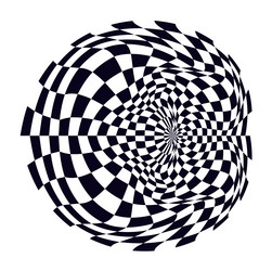 psychedelic checkerboard pattern vector image