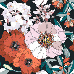 Spring Floral Pattern vector image