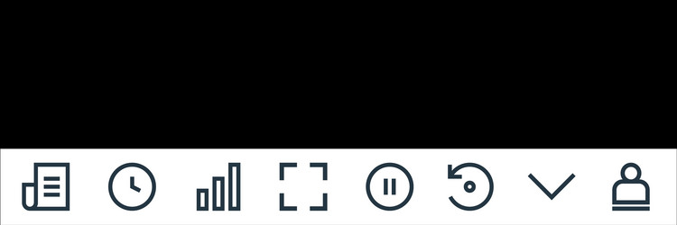 user interface line icons linear set quality vector image
