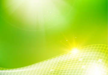 Background with abstract green tree Royalty Free Vector