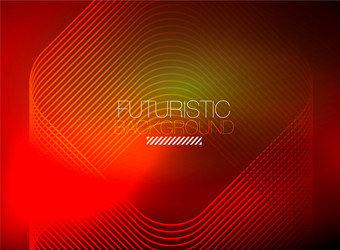 Neon color square shape lines abstract background vector