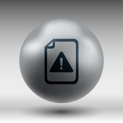 Security warning in browser icon alert bug vector