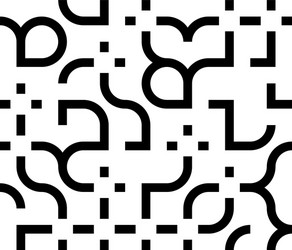 black and white abstract pattern design vector image