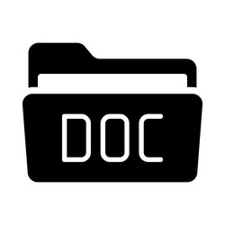 folder document file directory icon vector image
