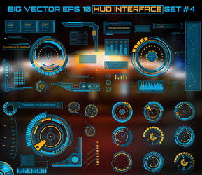 Futuristic Digital HUD Interface vector image