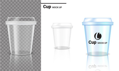 Mock up realistic plastic gallon packaging Vector Image