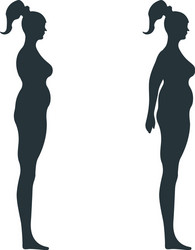 Fat Female Silhouette Naked Body Vector Images (over 120)