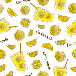 Lemon Slice Pattern vector