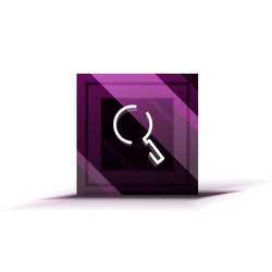 search magnifier web button magnify icon modern vector image