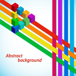 Abstract background with multicolored stripes vector