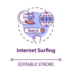 internet surfing concept icon browsing website vector