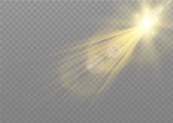 Sun lens flash vector