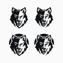 Wolf Mascot Logo - Modern & Fierce Vector Image