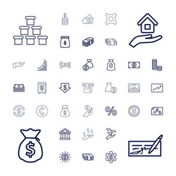 37 investment icons vector