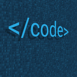 binary code digital technology background vector image