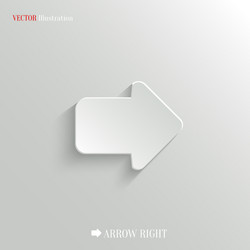 Right Arrow Icon - Web Element vector image