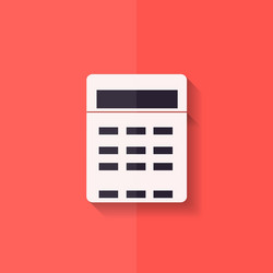 calculator web icon flat design vector