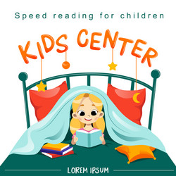 Children creativity center banner template art vector