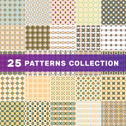 set of geometric abstract patterns 25 3 2 vector