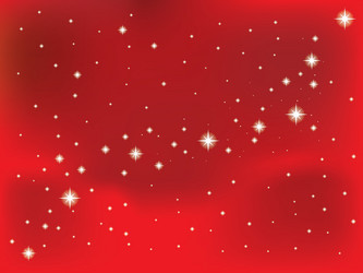 shining star on a red background vector