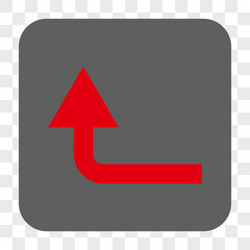 turn forward rounded square button vector