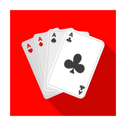 Playing plastic cards for poker vector