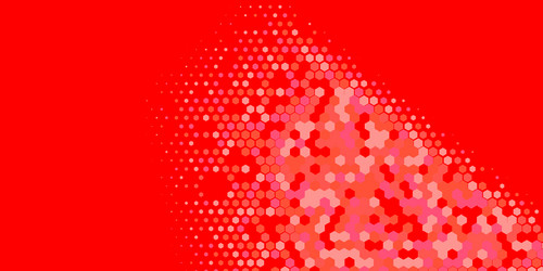 geometric multi size hexagon with color vector