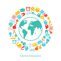 international educational projects vector