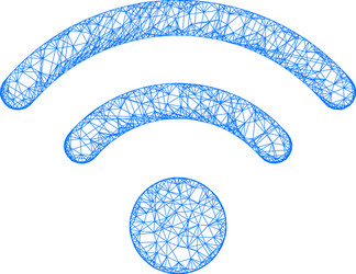 Web mesh wi-fi source icon vector