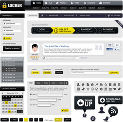 web design website element a template vector image