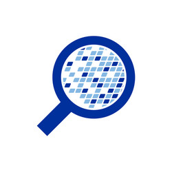 digital data analytic symbol logo design vector image