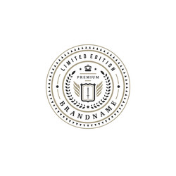 luxury logo template object for logotype Vector Image