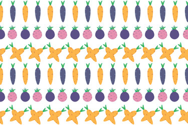 carrot and beetroot on empty background vector image