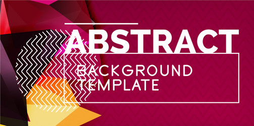 low poly design 3d triangular shape background vector image