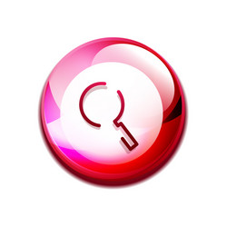 search magnifier web button magnify icon modern vector image