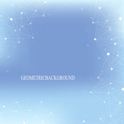 Geometric abstract background with connected line vector