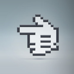 pointer to the left vector image