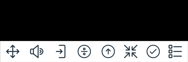 user interface line icons linear set quality vector image